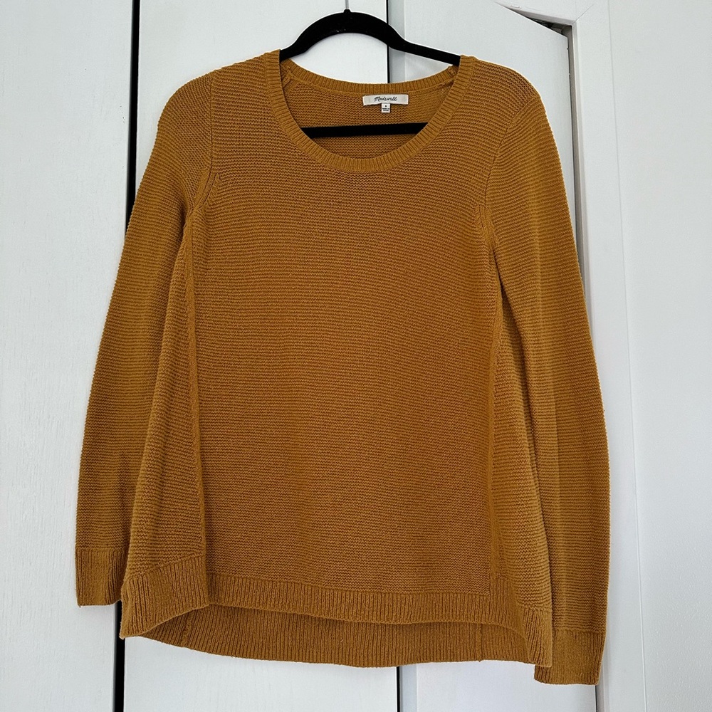 Madewell Crewneck Pullover Sweater in Goldenrod - medium